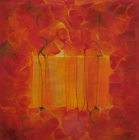 Leto, 70x70cm, olej